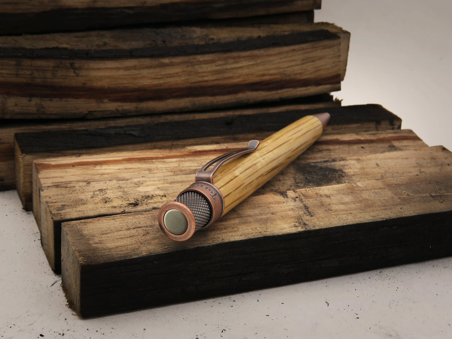 Retro 51 Tornado Woodworks Rollerball Pen - Bourbon Barrel