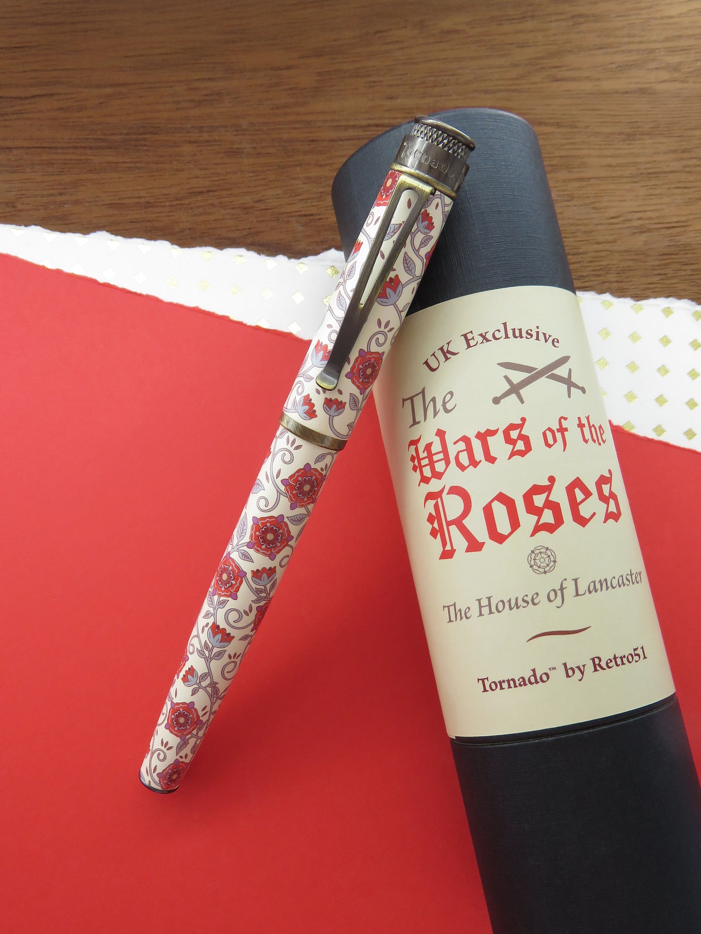 Retro 51 Tornado Fountain Pen - War of the Roses - Lancaster (UK Exclusive)