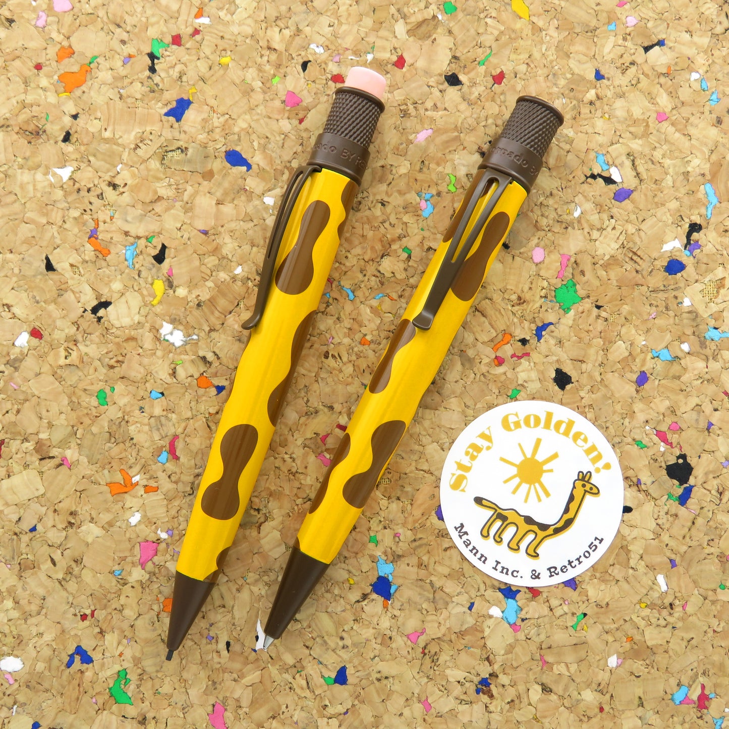 Retro 51 Tornado Rollerball and Pencil Set - Goldy ( Mann Inc Exclusive)