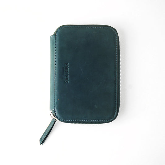Endless Companion Leather 5 Pen Pouch - Blue