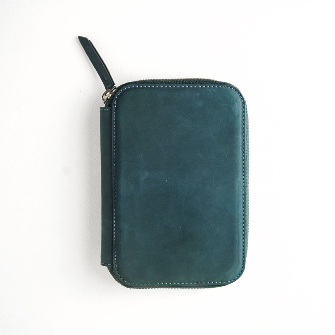 Endless Companion Leather 5 Pen Pouch - Blue