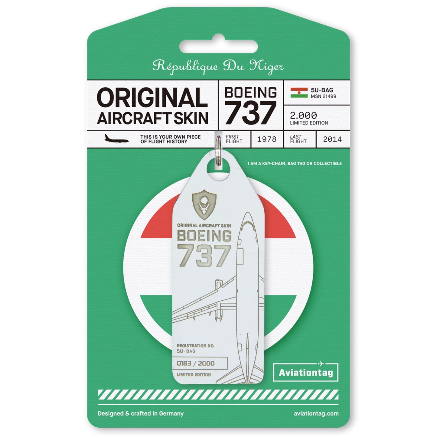 Boeing 737-200 - 5U-BAG - White