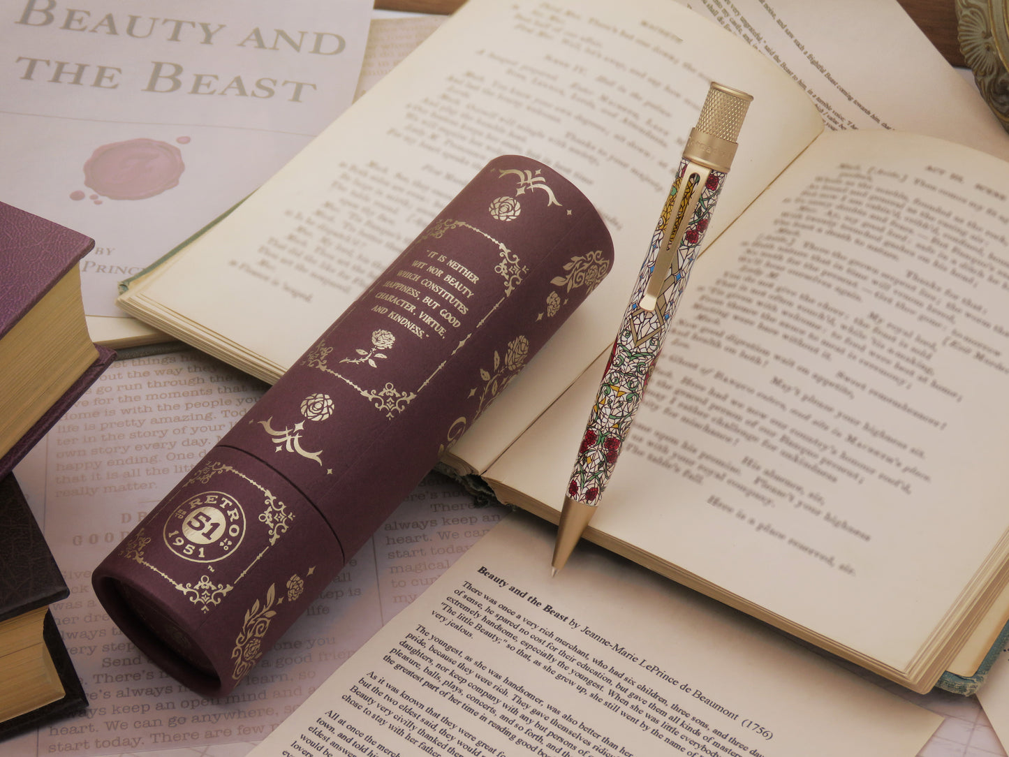Retro 51 Tornado™ Literary Collection - Beauty and The Beast Rollerball