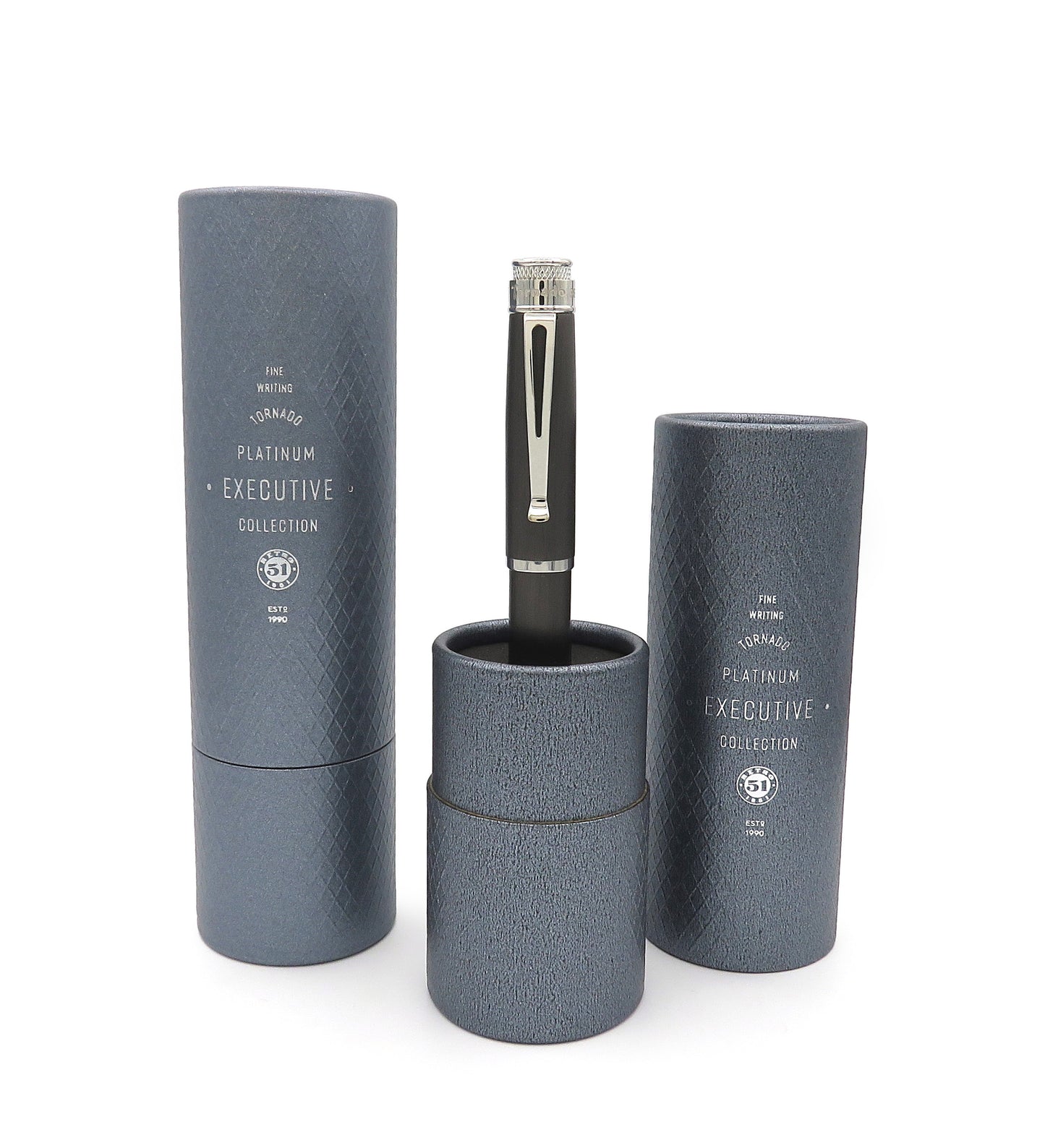 Tornado Fountain Pen - Executive Collection - Black Nickel