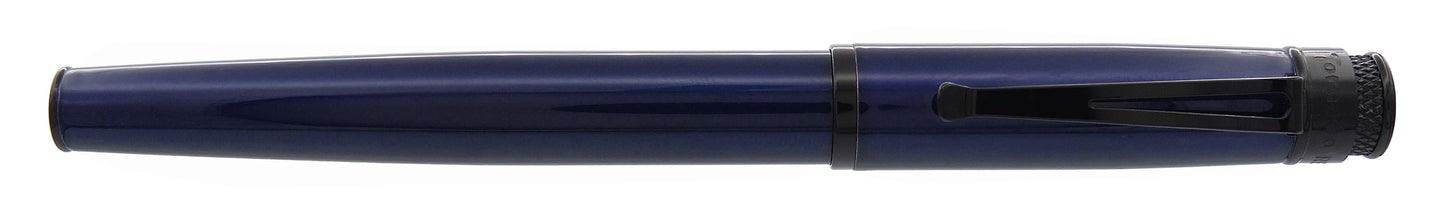 Retro 51 Tornado Stealth Lacquer EXT Fountain Pen - Blue/Black