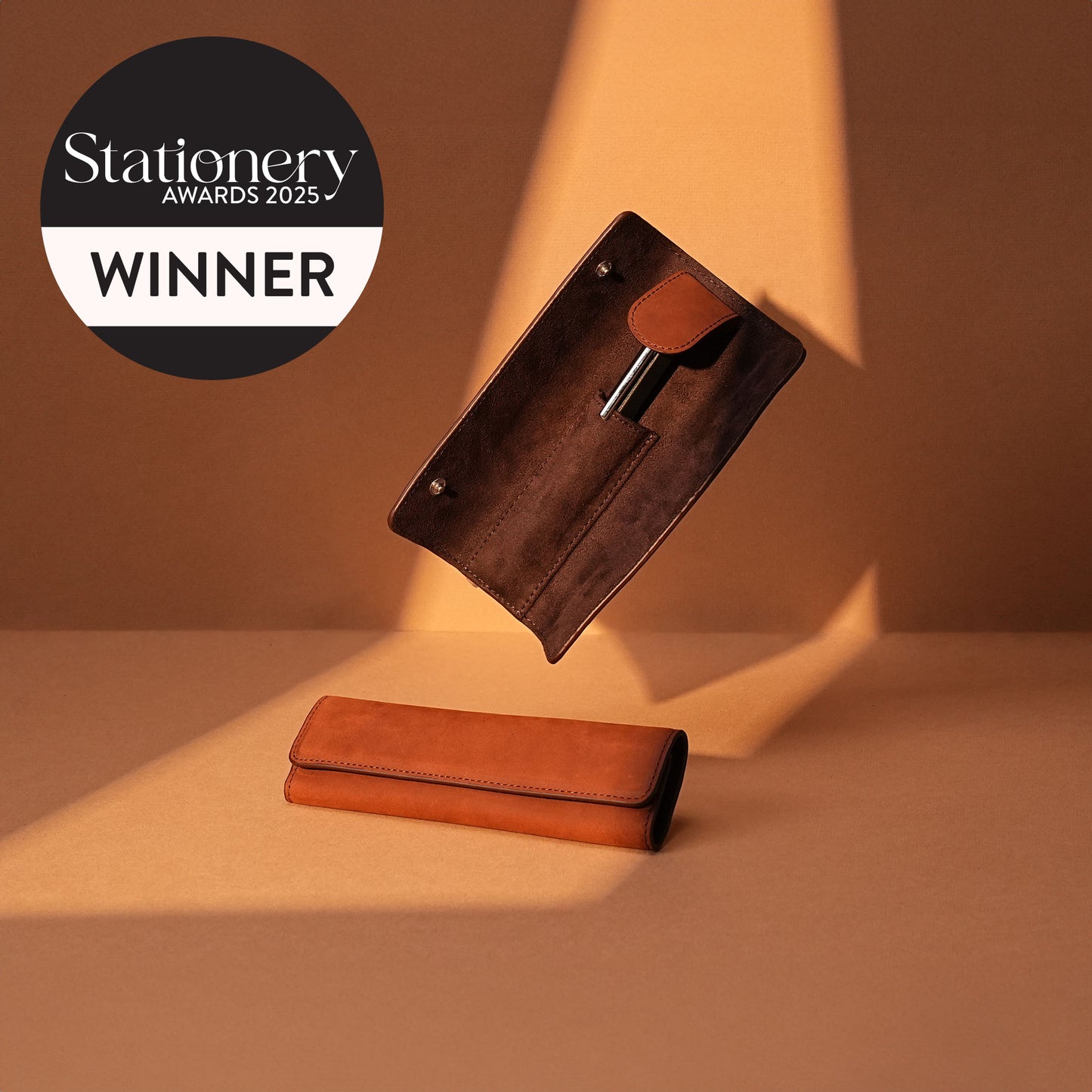 Endless Companion Leather 1 Pen Pouch - Brown