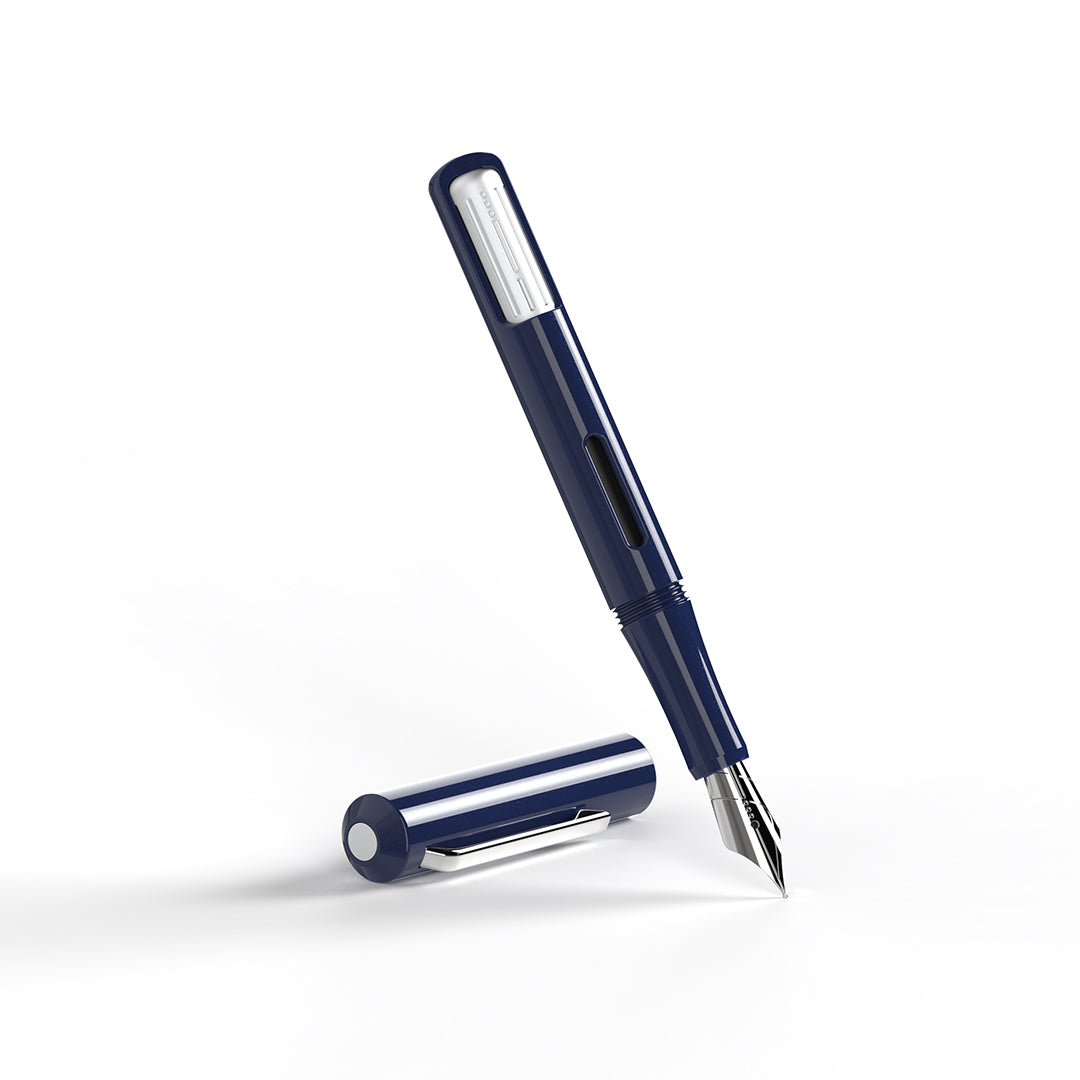 Endless Captiva Fountain Pen - Deep Ocean (Chrome)