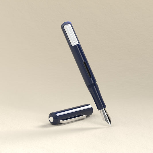 Endless Captiva Fountain Pen - Deep Ocean (Chrome)