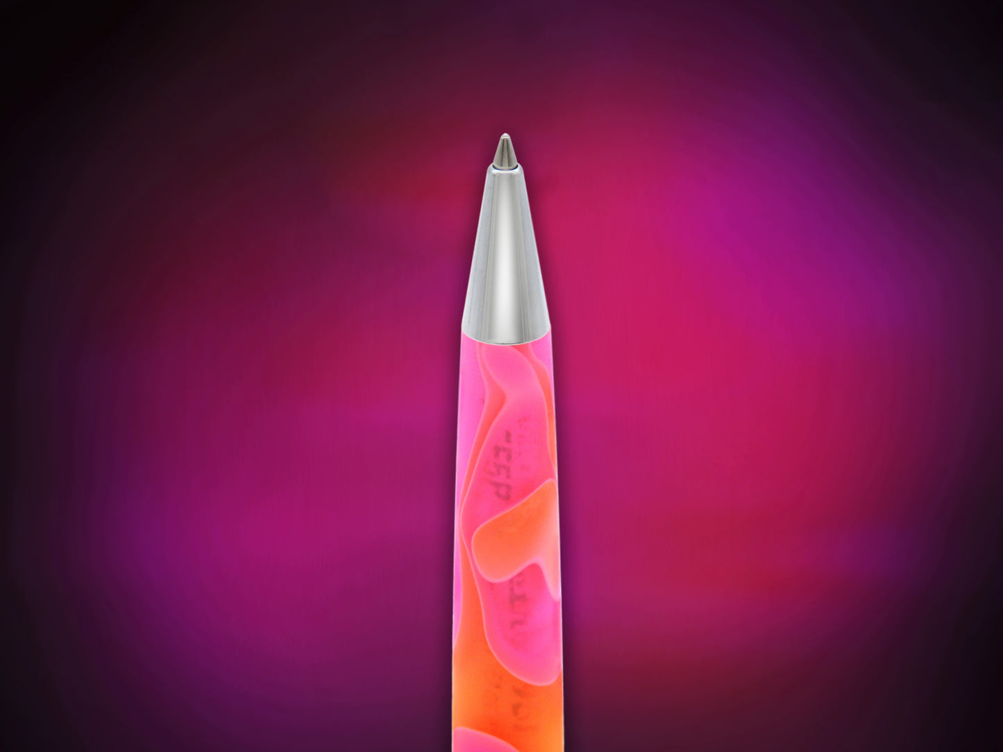 Tornado™ Cosmic Swirl - Pink & Orange Acrylic