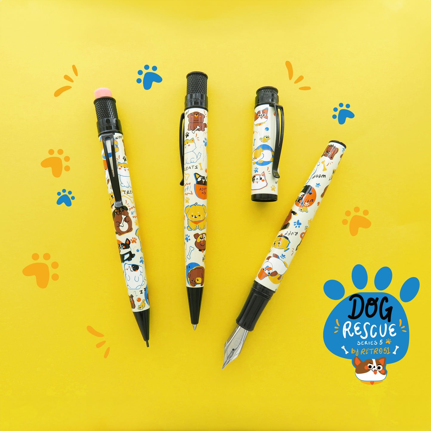 Retro 51 Tornado Ballpoint Pen - Dog Rescue (Series 5)