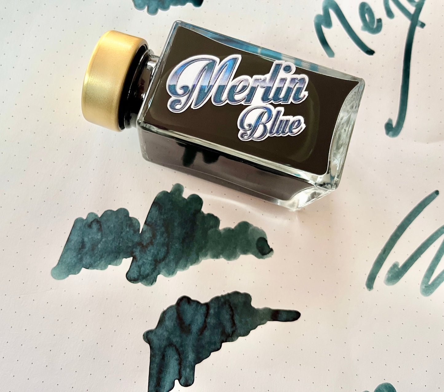Retro 51 x Mann Inc Bottled Ink - Merlin Blue 50ml