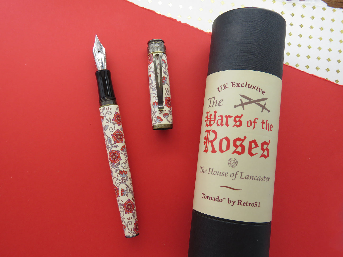 Retro 51 Tornado Fountain Pen - War of the Roses - Lancaster (UK Exclusive)