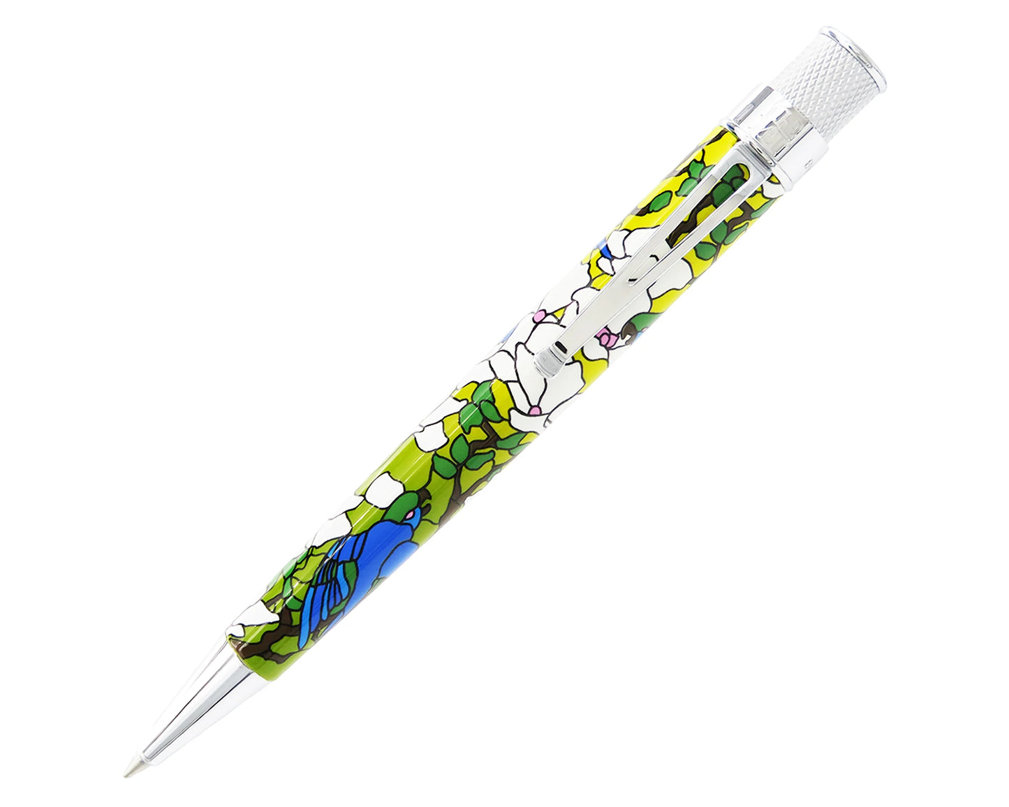 Retro 51 Metropolitan Louis. C Tiffany Favrile Parrots Rollerball
