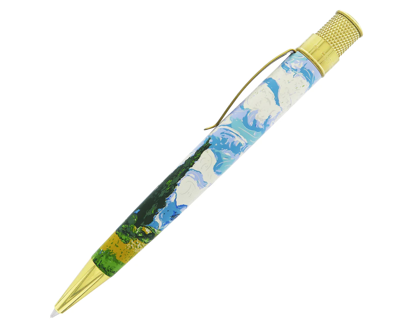 Retro 51 Metropolitan Van Gogh Wheat Fields & Cypresses Rollerball