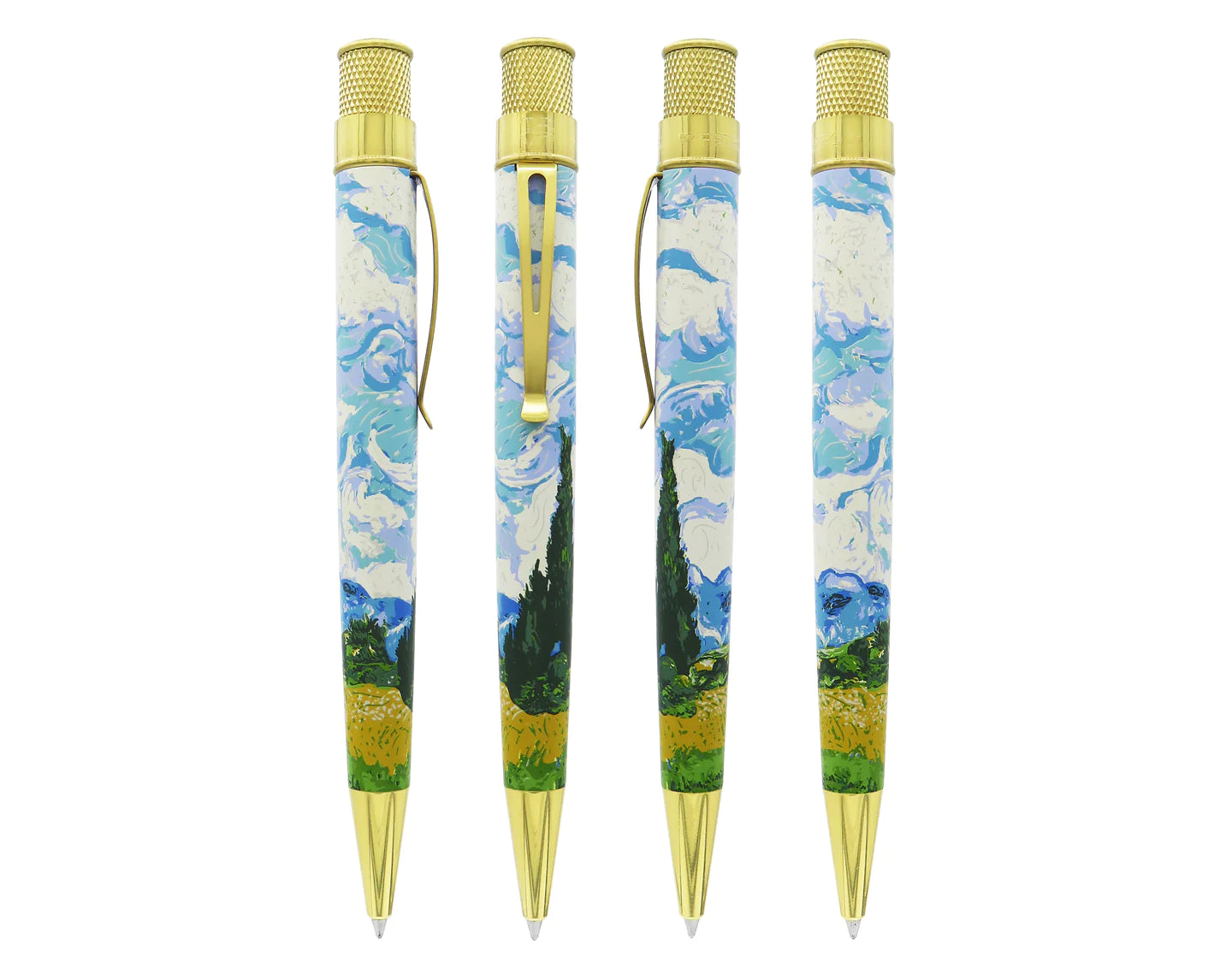 Retro 51 Metropolitan Van Gogh Wheat Fields & Cypresses Rollerball