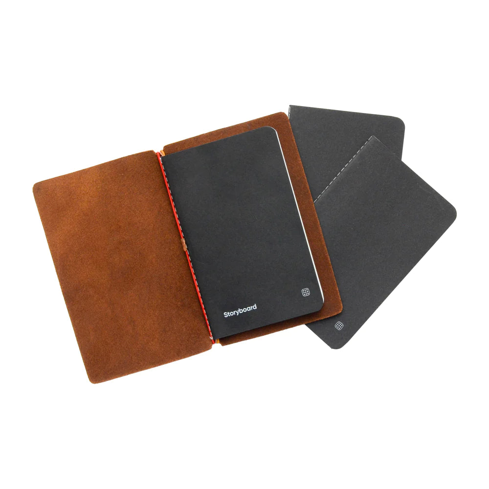Explorer Pocket - Refillable Leather Journal Tomoe River Paper - Brown