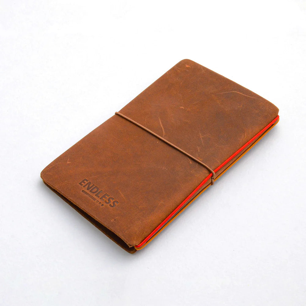 Explorer Pocket - Refillable Leather Journal Tomoe River Paper - Brown