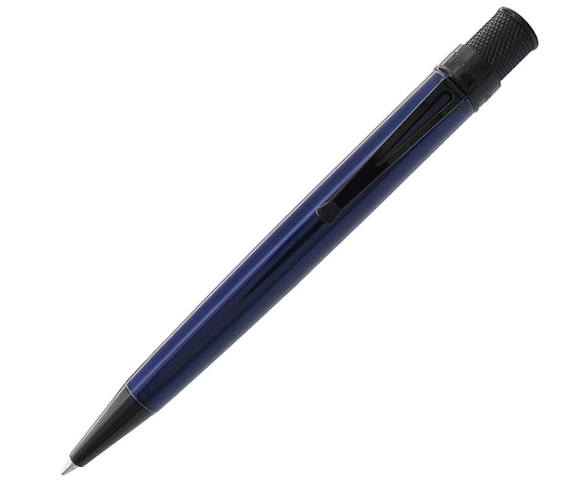 Retro 51 Tornado Stealth Lacquer Rollerball Pen - Blue Black