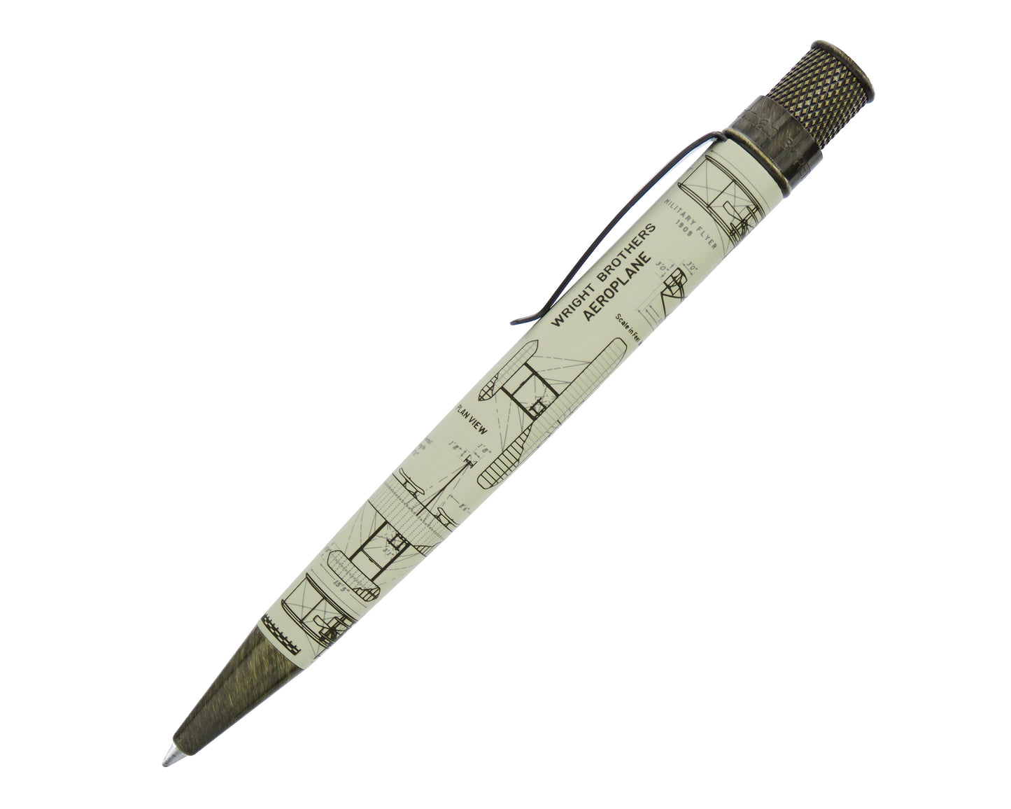 Retro 51 Tornado Smithsonian Collection Rollerball Pen - Wright Brothers Aeroplane