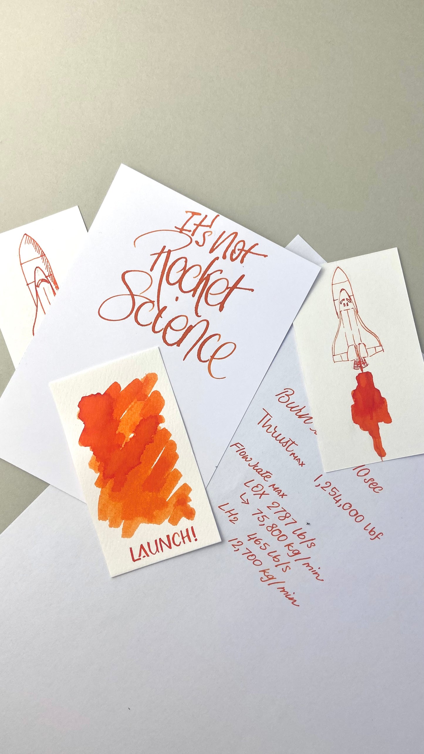 The Good Blue x Mann Inc Bottled Ink - Launch Orange 50ml