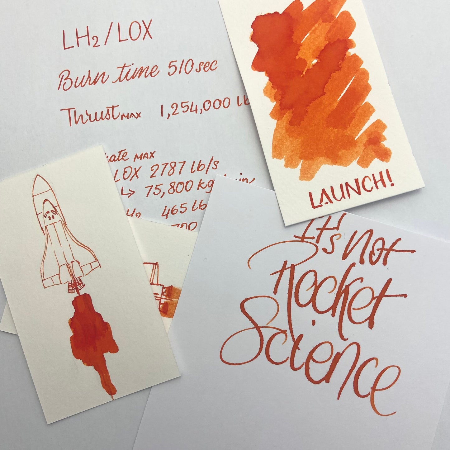 The Good Blue x Mann Inc Bottled Ink - Launch Orange 50ml