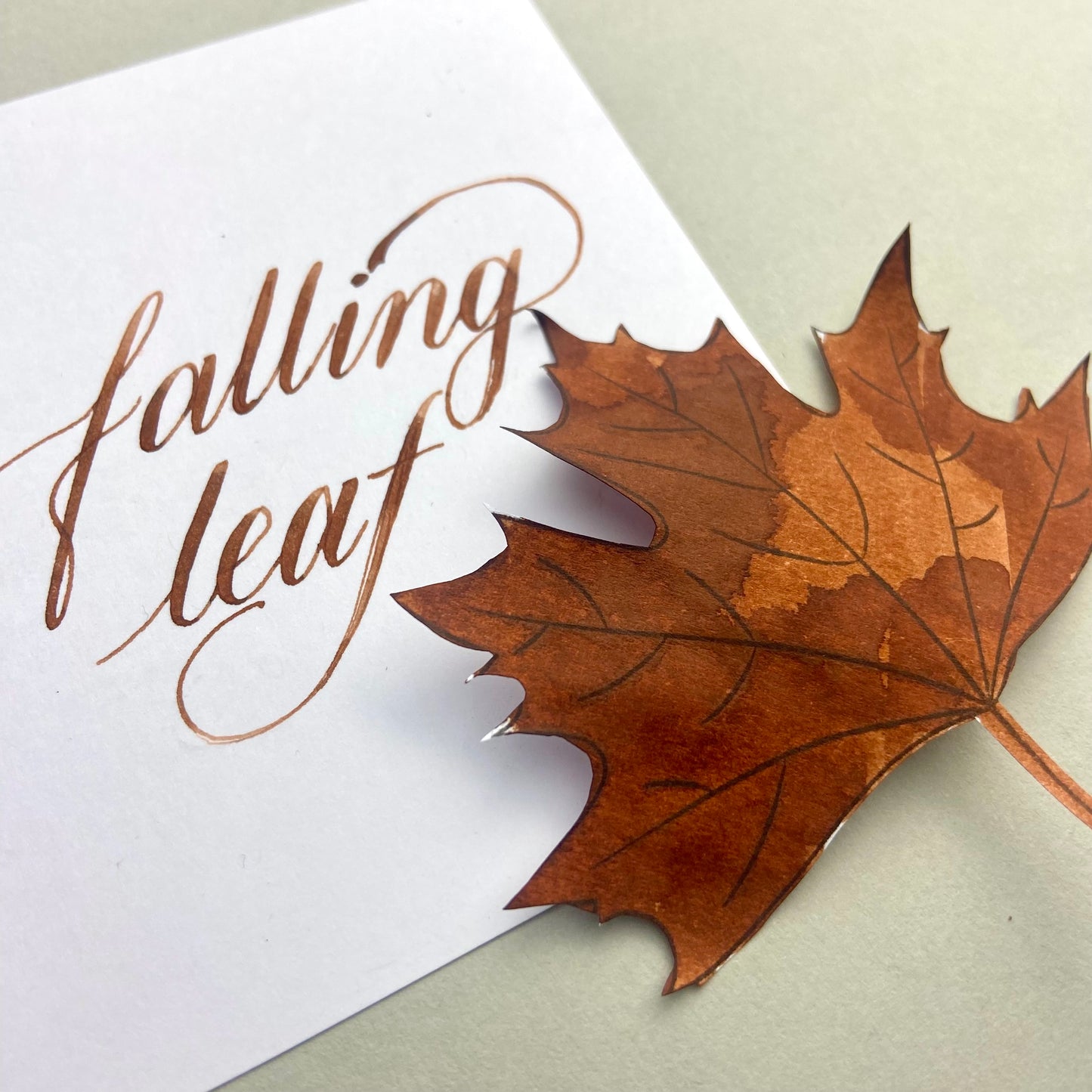 The Good Blue x Mann Inc Bottled Ink - Falling Leaf 50ml