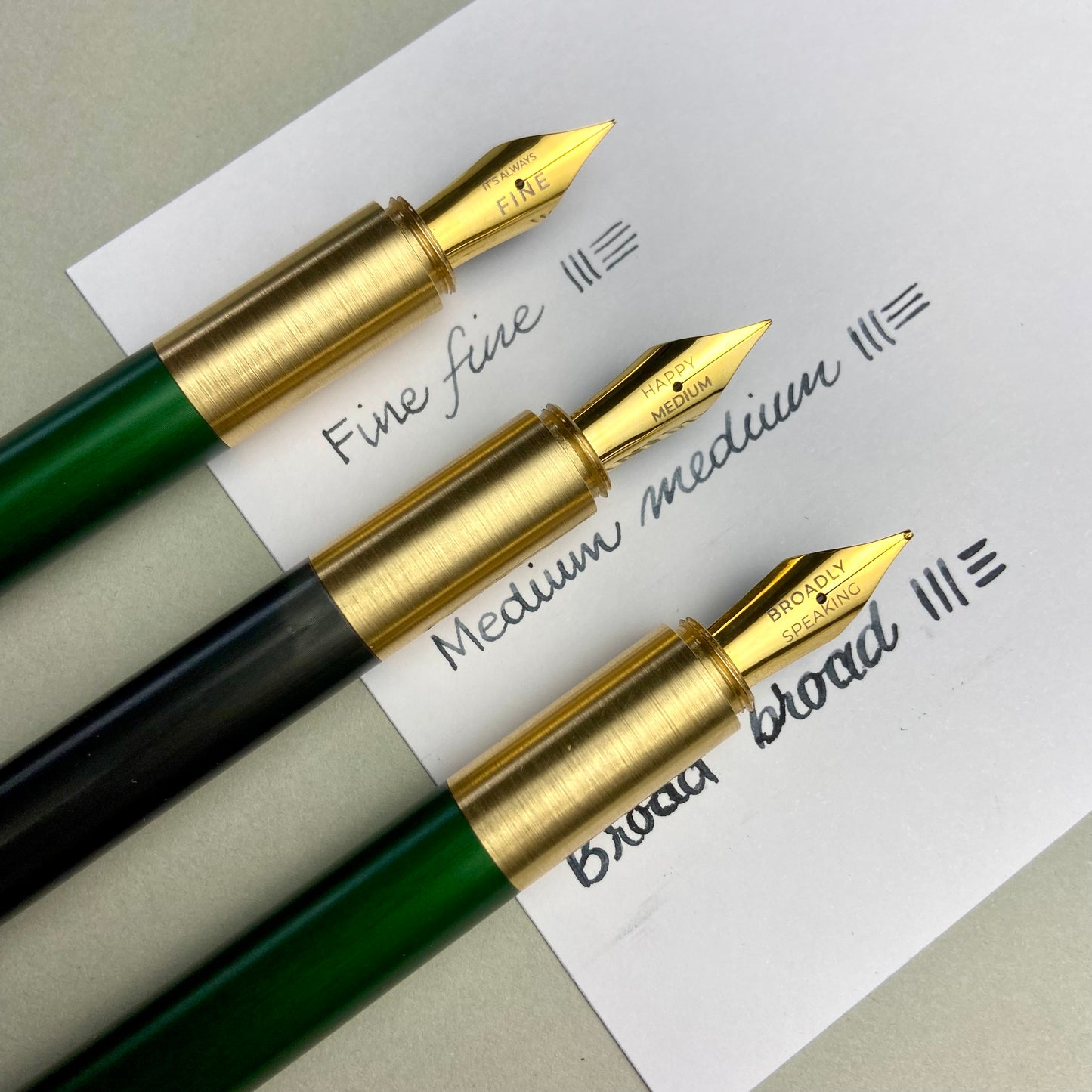 The Good Blue Fountain Pen Nib - Fine, Medium, Broad and Zoom