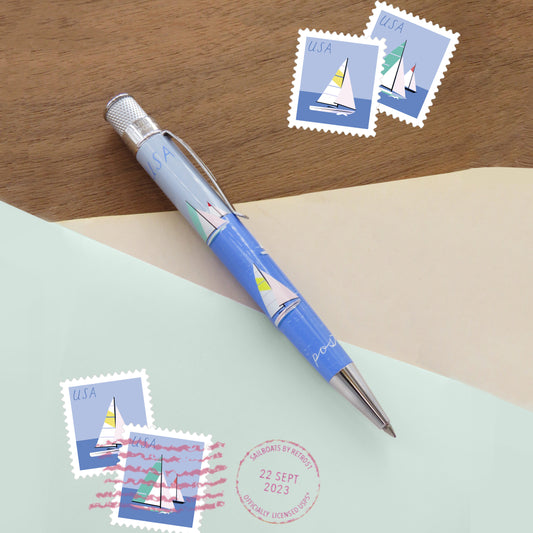 Retro 51 Tornado Rollerball Pen - USPS Sailboats