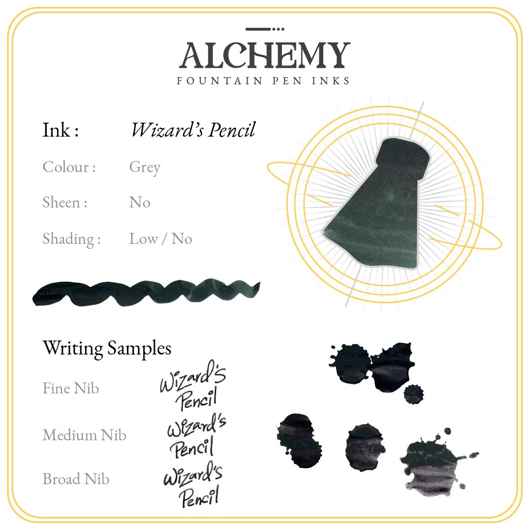 Endless Alchemy Fountain Pen Ink - Wizard's Pencil 45ml