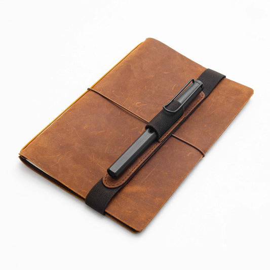 Endless Explorer - Refillable Leather Regalia Paper Journal - Brown