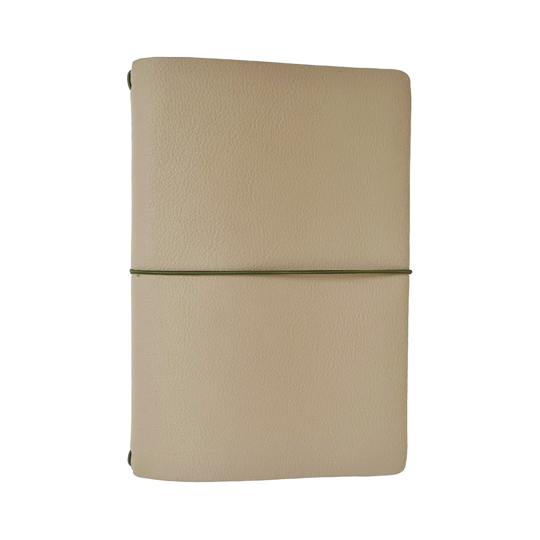Endless Explorer - Refillable Cactus Leather Regalia Paper Journal - Beige
