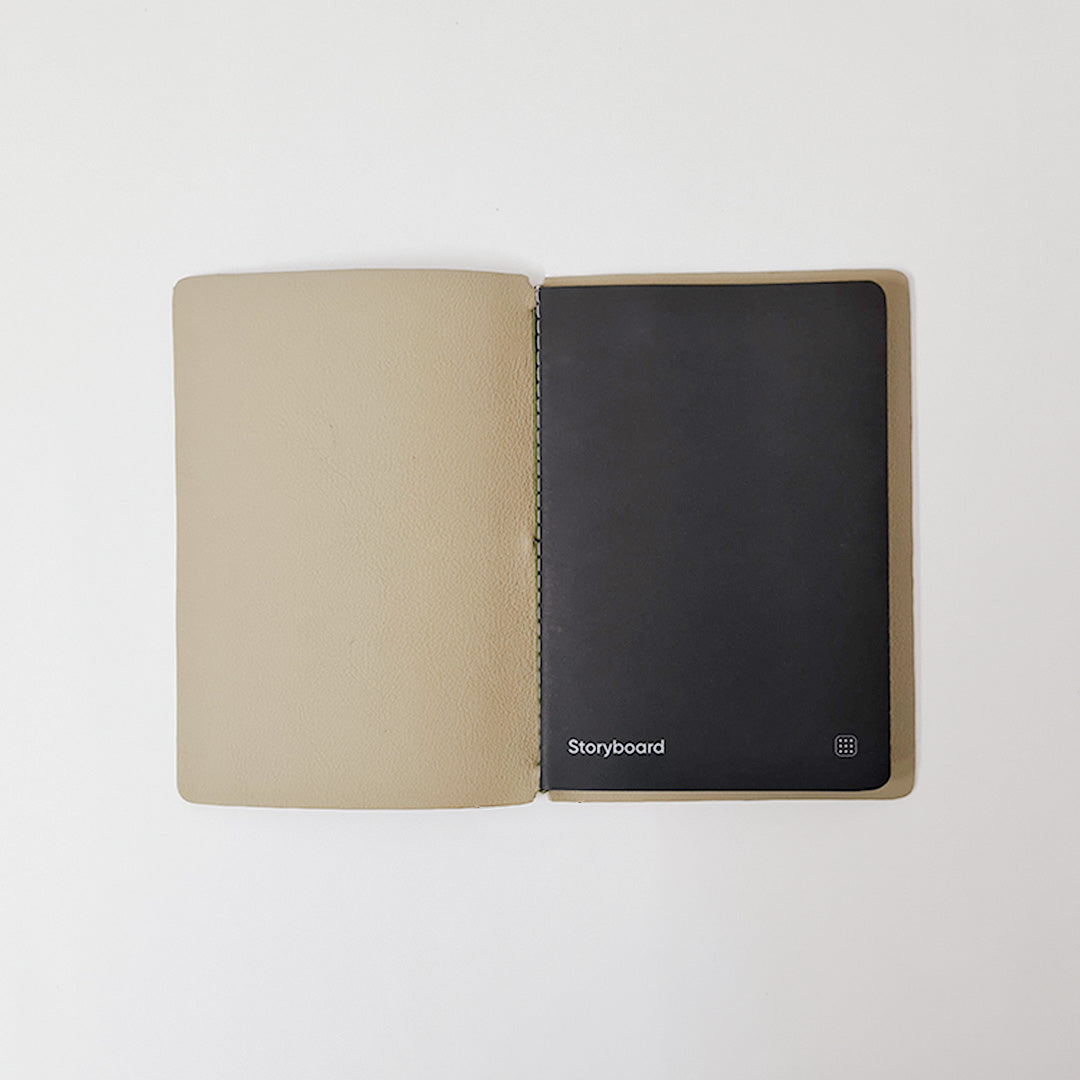 Endless Explorer - Refillable Cactus Leather Regalia Paper Journal - Beige