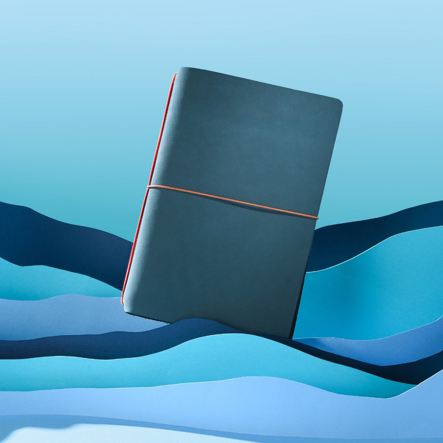 Endless Explorer - Refillable Leather Regalia Paper Journal - Blue