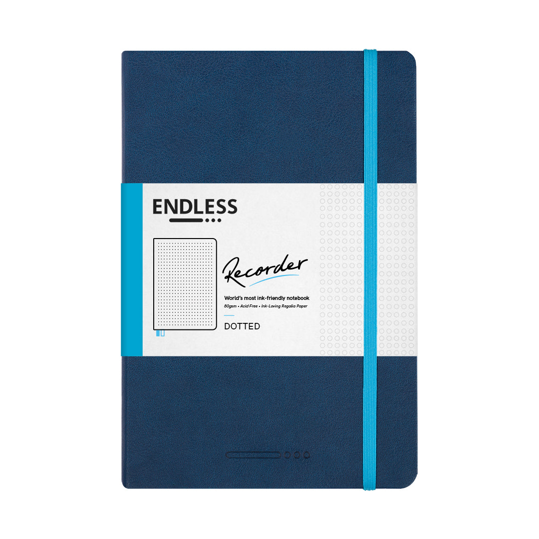 Endless Recorder A5 Notebook - Deep Ocean - Regalia Paper