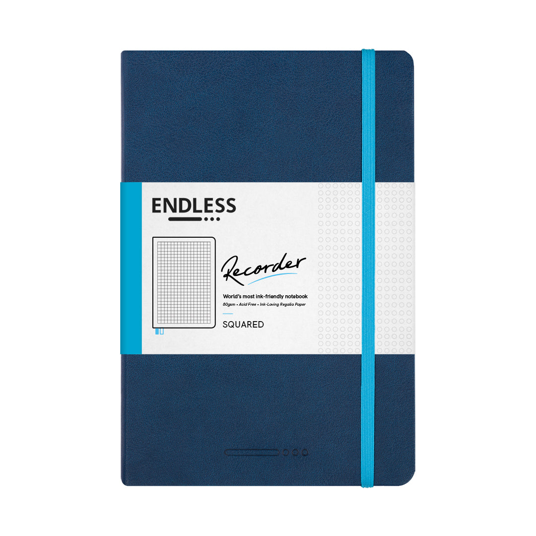 Endless Recorder A5 Notebook - Deep Ocean - Regalia Paper