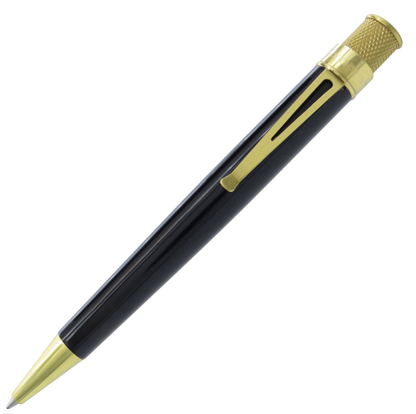 Retro 51 Tornado Brass Classic Rollerball Pen - Black