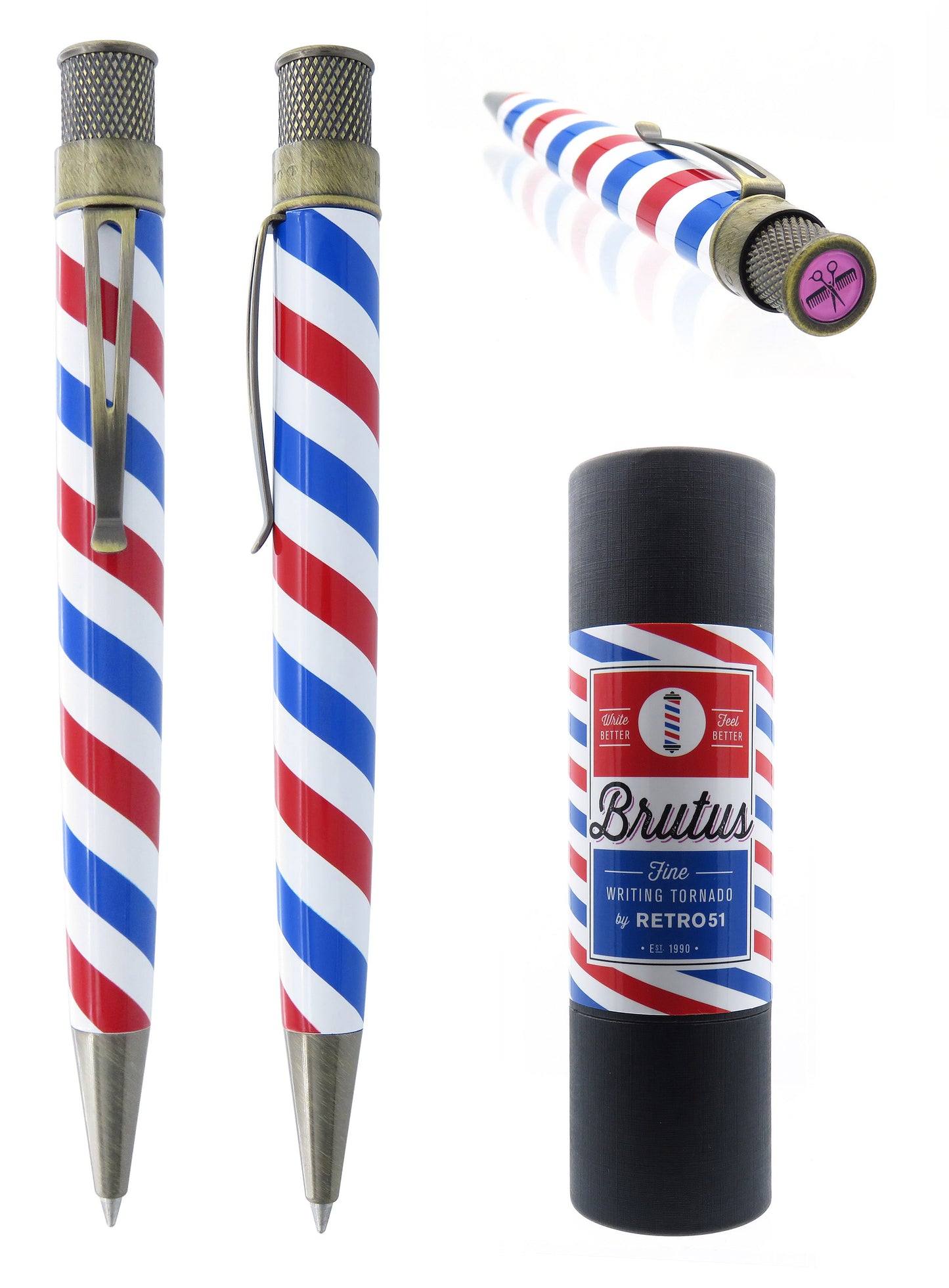 Retro 51 Tornado Vintage Metalsmith Rollerball Pen - Brutus