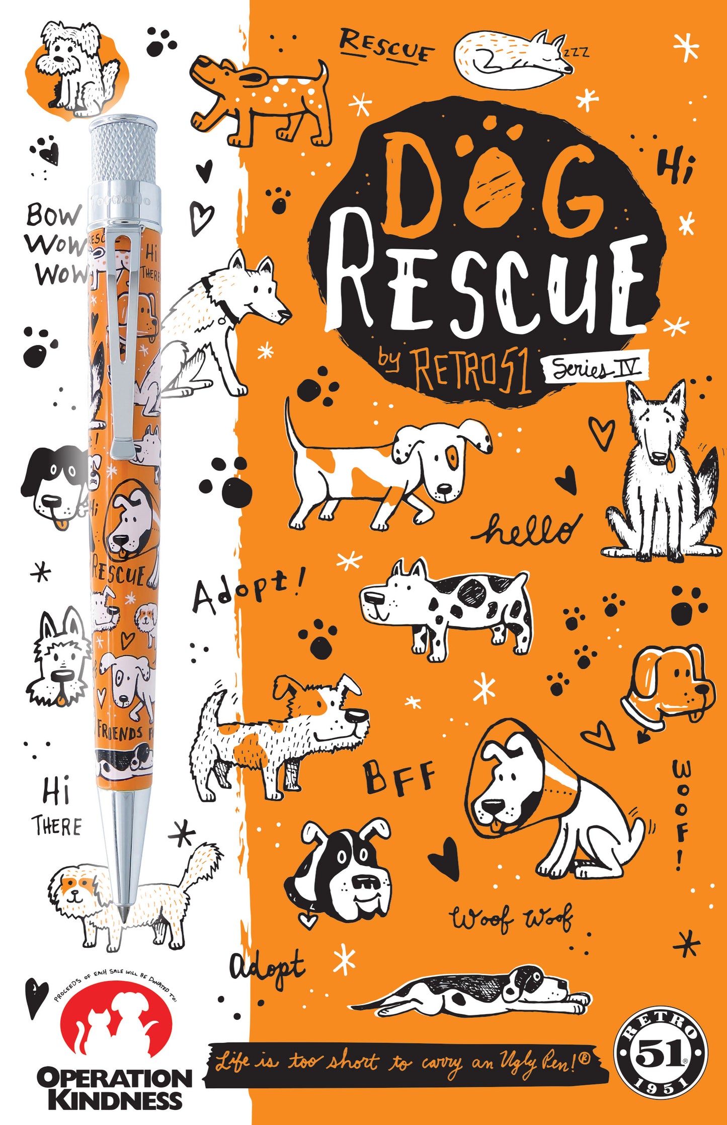 Retro 51 Tornado Ballpoint Pen - Dog Rescue (Series 4)