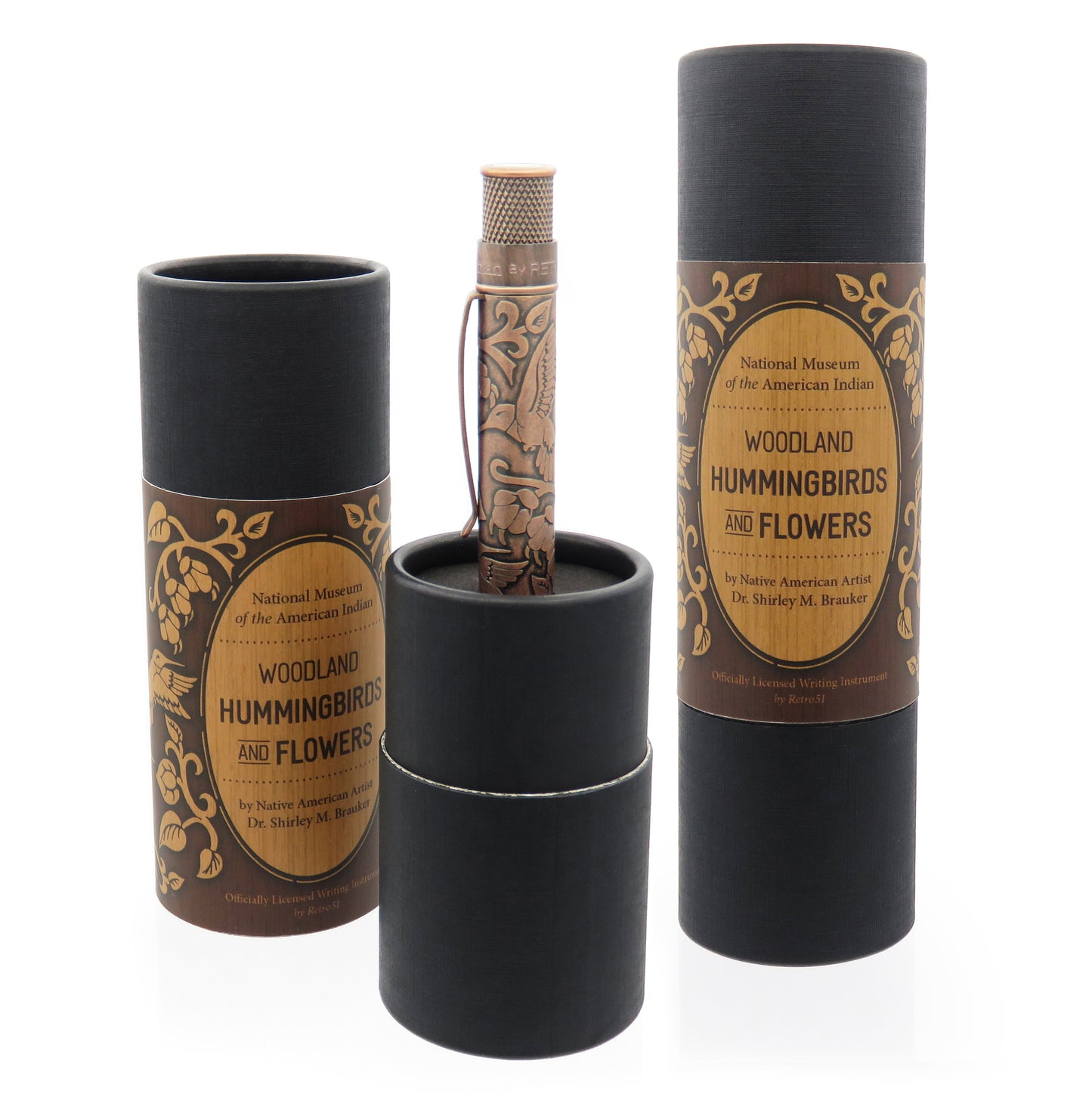 Retro 51 Tornado Smithsonian Collection Rollerball Pen - Hummingbird & Flowers