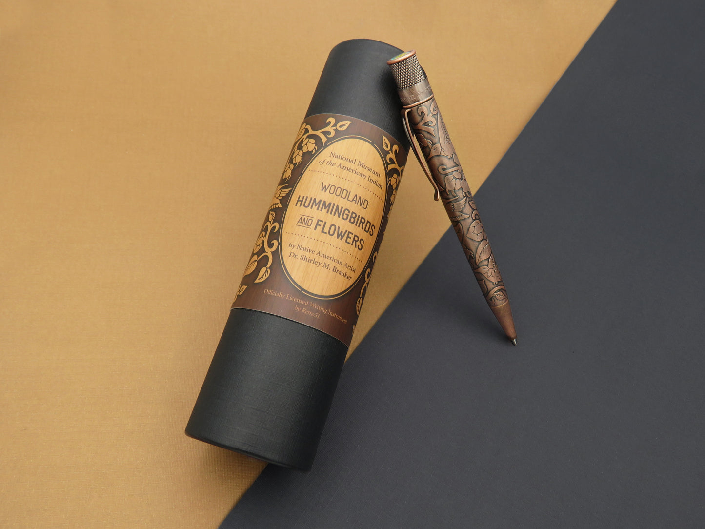 Retro 51 Tornado Smithsonian Collection Rollerball Pen - Hummingbird & Flowers