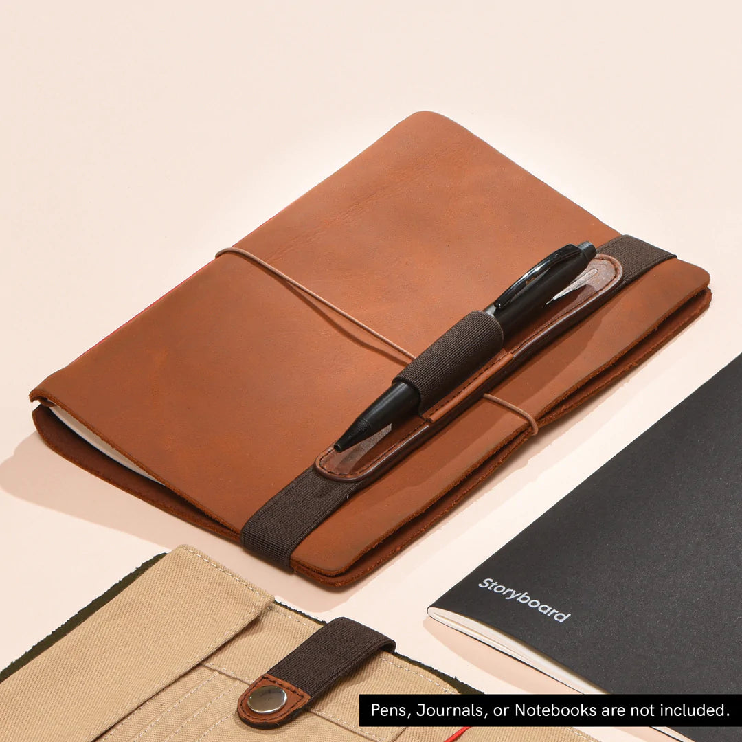 Endless Open Type Pen Loop - Brown