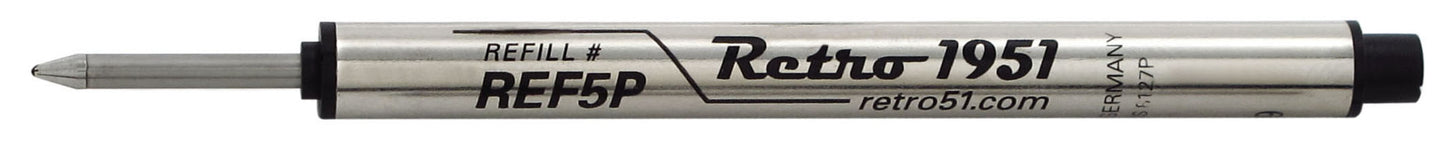 Retro 51 Rollerball Refill Single BLACK, BLUE, RED, GREEN or PURPLE