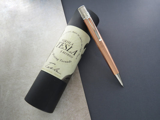 Retro 51 Tornado  Vintage Metalsmith Rollerball Pen - Tesla