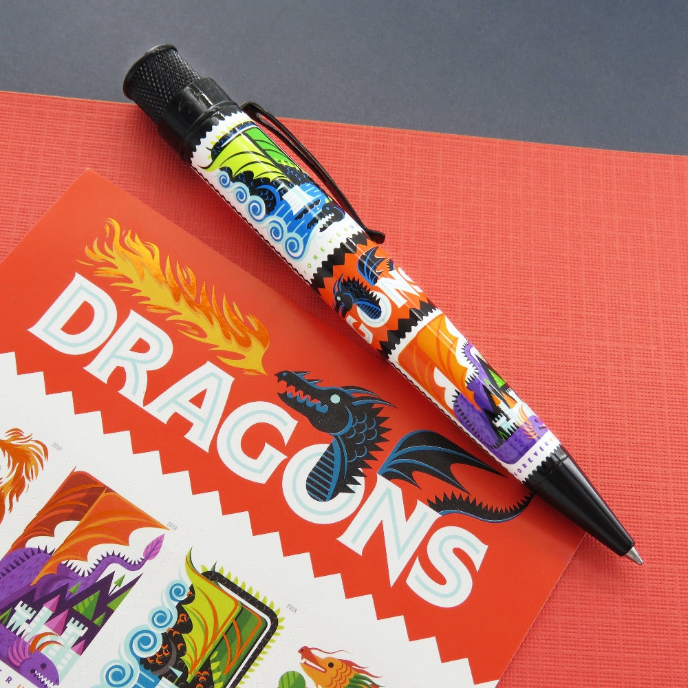 Retro 51 Tornado Rollerball Pen - USPS Dragons (Big Shot)