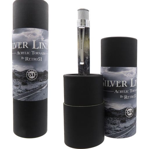 Retro 51 Tornado Acrylic Rollerball - Silver Lining
