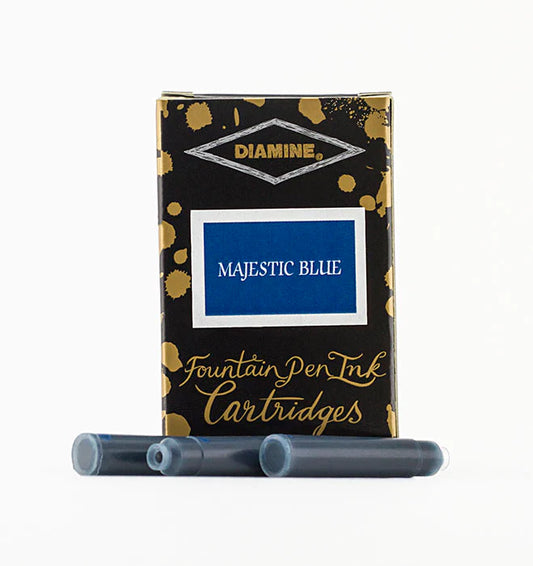 Diamine Ink Cartridge - 6 Pack - Majestic Blue