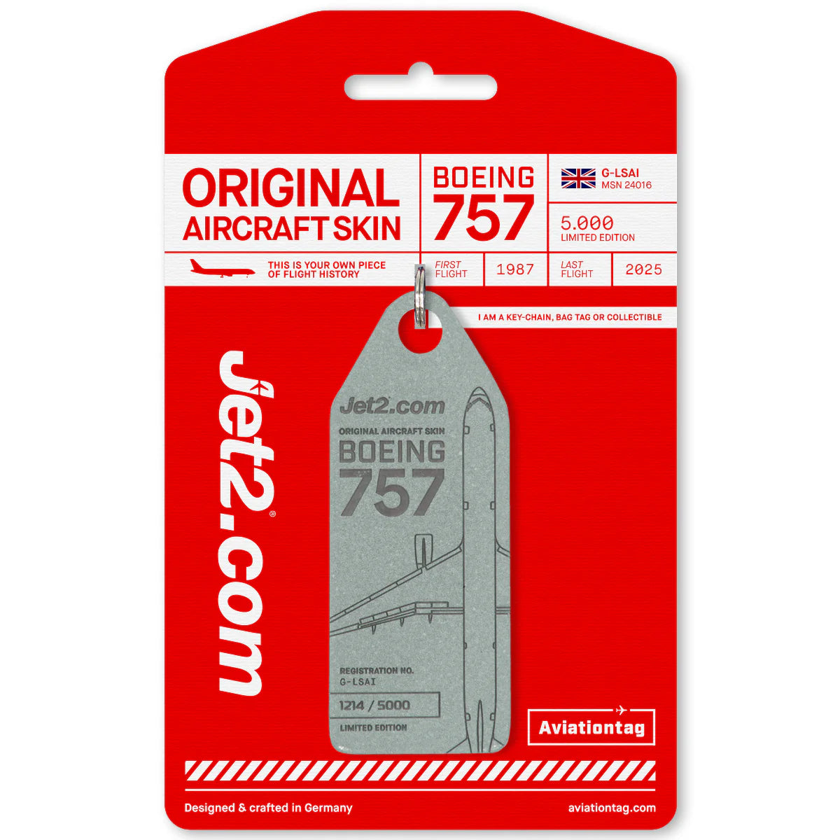 Jet2.com 757 - G-LSAI - (Silver)