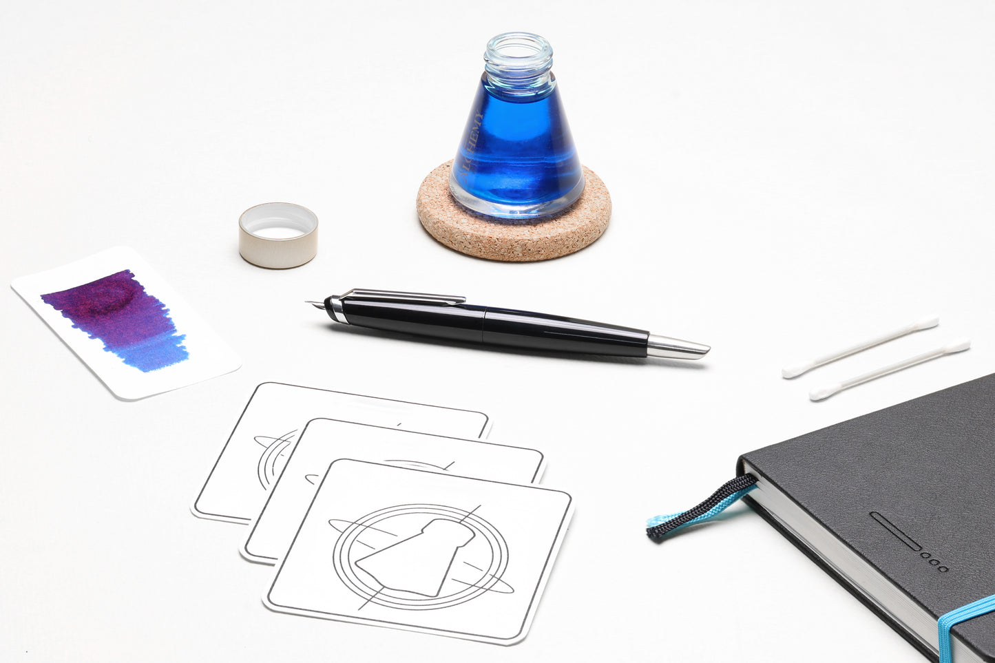 Endless Phantom Retractable Fountain Pen - Clear Black ( UK Exclusive )