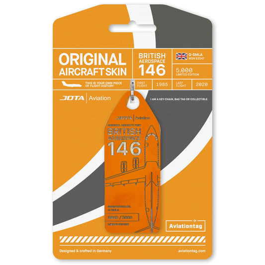 JOTA BAe 146 - G-SMLA - Orange