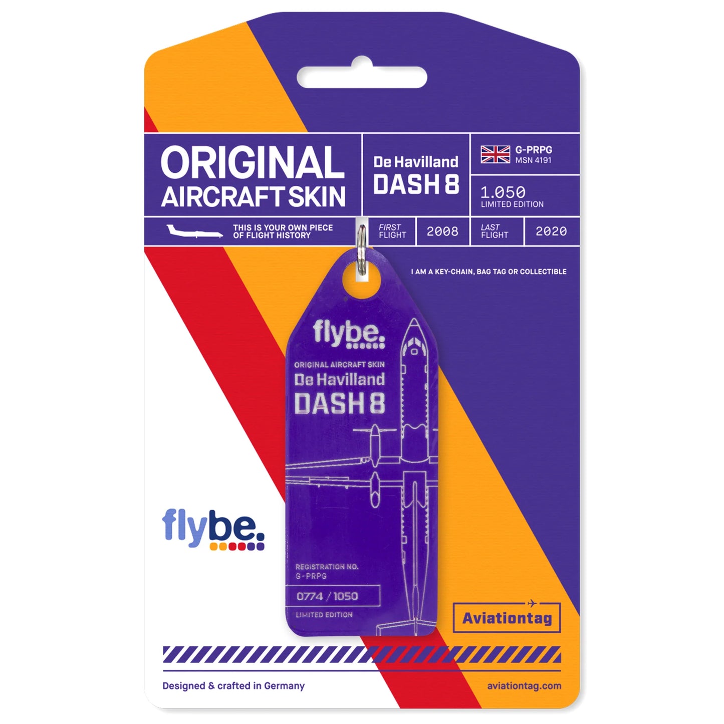 Flybe Dash 8 - G-PRPG - Purple
